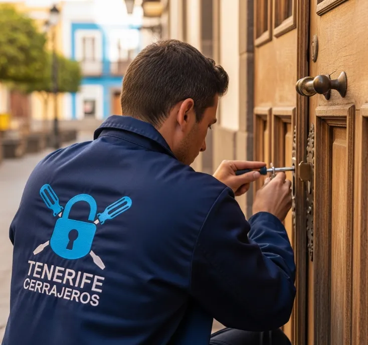 tenerife cerrajero trabajando